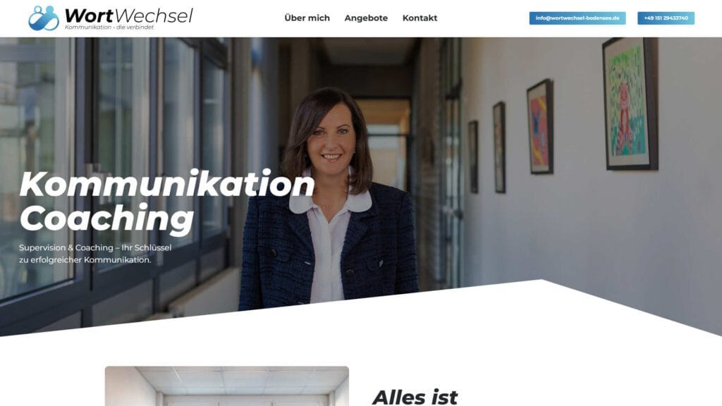 Firmenauftritt für Kommunikations-Agentur